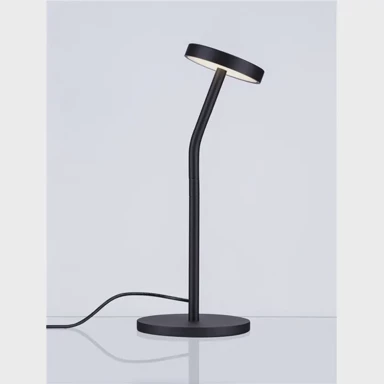 NOVA LUCE Stolna lampa Logos, LED 5W, 3000K, 294lm, crna