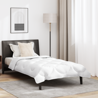 2-u-1 punionica s jastukom 2 pcs 155 x 200 cm mikrofibra, bijela