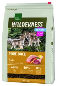 REAL NATURE Suha hrana za pse Wilderness Junior Maxi pačetina, 4 kg