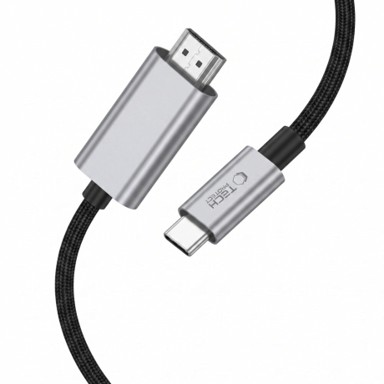 TECH-PROTECT USB-C – HDMI 2.1 kabel UltraBoost, 8K, 2 m, sivi