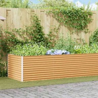 Povišena vrtna gredica, 485 x 100 x 68 cm, pocinčani čelik