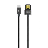 REMAX USB / USB-C kabel RC-080a Silver Serpent 2.1A 1m, crno