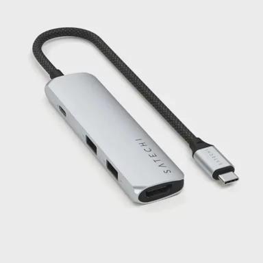 SATECHI HUB 4 u 1 USB-C Slim Adapter 4K, Silver