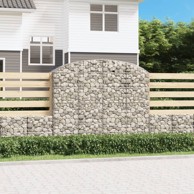 Gabionska košara s lukom 200x50x160/180 cm pocinčano željezo