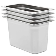 Posude Gastronorm GN 1/3 200 mm 4 kom, srebrna