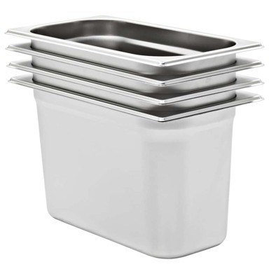 Posude Gastronorm GN 1/3 200 mm 4 kom, srebrna