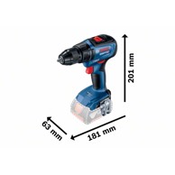 BOSCH Udarna bušilica kovčeg GSR 18V-50 1x2 Ah x 5 Ah
