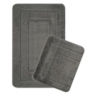 FOUTASTIC Antracitno sive kupaonske prostirke u setu 2 kom 50x80 cm Cerceve