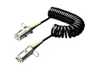 KAMAR Spiralni kabel struje za kamion/prikolicu aluminijski 24V, 7 PIN, S, E1254