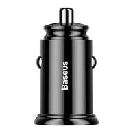 BASEUS Auto punjač Circular, 2xUSB, QC3.0, 5A, 30W