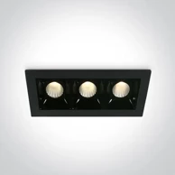 ONE LIGHT Ugradbena lampa 3x2w 3x160lm 3000k fi 106 (preporučeni driver 89008a) dm50302b/b/w