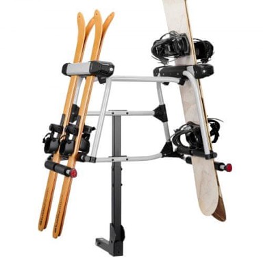 VEVOR Držač za skije i snowboard XWZ-002-SH, 89,5 x 9,9 x 12 cm, crna