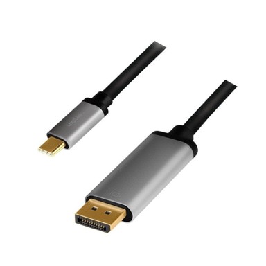 LOGILINK USB-C – DisplayPort kabel, 4K 60 Hz, 1,8 m, aluminijski