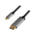LOGILINK USB-C – DisplayPort kabel, 4K 60 Hz, 1,8 m, aluminijski