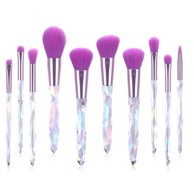 LIVEFY Kozmetički kistovi Glow, 10 kom, ljubičasti