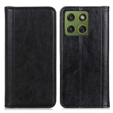 Kožna futrola na preklop za Motorola Edge 70, crna