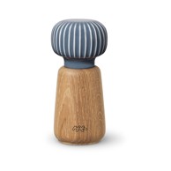 KÄHLER DESIGN Mlin za začine od drveta hrasta s antracit porculanskim detaljima Hammershoi, visina 13 cm