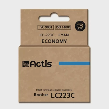 ACTIS Tinta za pisač KB-223C, zamjena za Brother LC223C, standardna, 10 ml, cijan