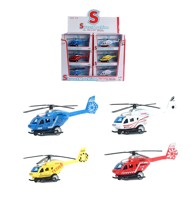 DENIS Die-cast helikopter pull back 1:43