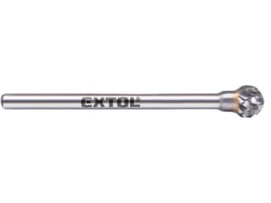 EXTOL INDUSTRIAL Karbidno glodalo 8703833, kuglasto, promjer 6 mm, prihvat 3 mm, srednji rez