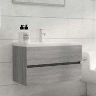 Ormarić za lavabo-umivaonik, 80 x 38.5 x 45 cm, sivi hrast sonoma