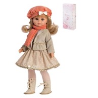 BERBESA Lutka Fany u haljini i šalu, losos