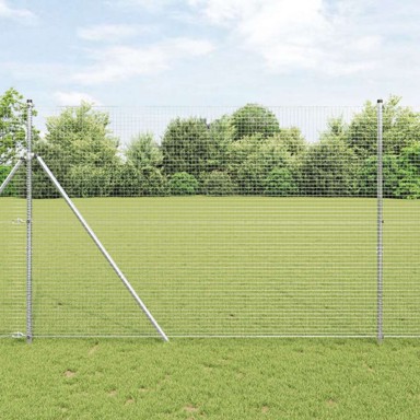 Žičana ograda s 13 stupova 1.5x50 m pocinčanog čelika