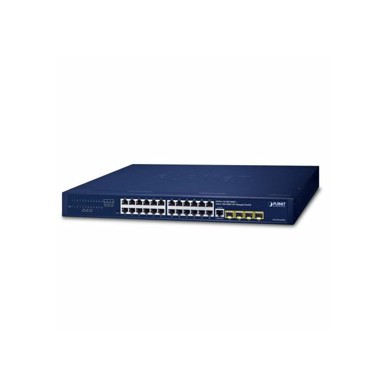 PLANET Switch PLT-GS-4210-24T4S, 24x 10/100/1000T, 4x 100/1000X SFP, upravljani