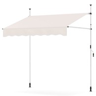 NORTHIX Uvlačna balkonska tenda bez bušenja 200 cm, otporna na UV zračenje