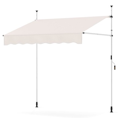 NORTHIX Uvlačna balkonska tenda bez bušenja 200 cm, otporna na UV zračenje