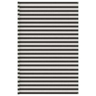 Tepih za šator, antracit i bijeli, 400 x 600 cm, HDPE
