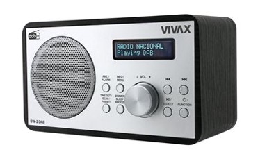 VIVAX Radio prijemnik DW-2 DAB, DAB+, bluetooth, crni