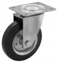 RÄDER Set okretnih kotačića od čelika i gume 75 mm