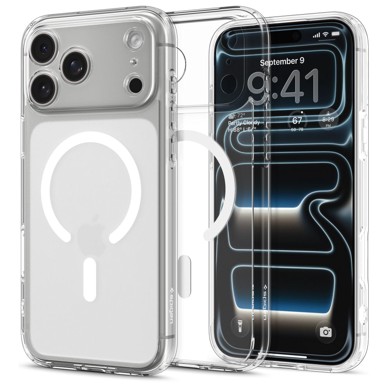 SPIGEN iPhone 17 Pro maskica s MagFit Ultra Hybrid Frost White ACS10350