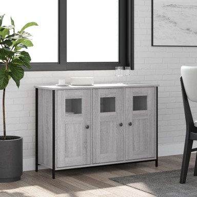 Komoda, 100 × 35 × 70 cm, konstruirano drvo, sivi hrast Sonoma