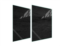 TMK Staklena zaštita za štednjak ili ploču za kuhanje 70x52, black