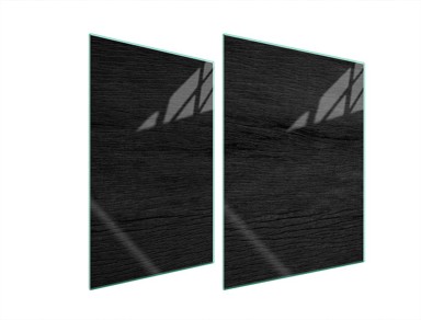 TMK Staklena zaštita za štednjak ili ploču za kuhanje 70x52, black