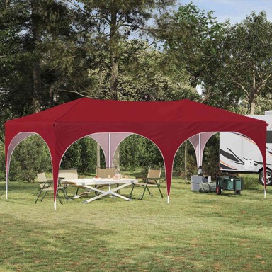 Rastezljivi šator za svadbe 575x288x245 cm, tamnocrveni