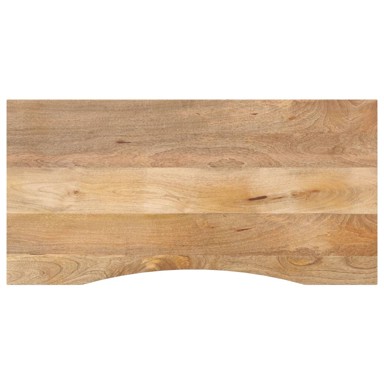 Ploča za radni stol zaobljena 140 × 50 × 2,5 cm, drvo mango
