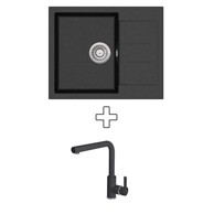 AQUASANITA Set sudoper + slavina Tesa SQT102-W + C02