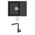 AQUASANITA Set sudoper + slavina Tesa SQT102-W + C02