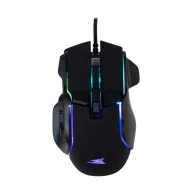 BARACUDA Gaming miš BGM-071 Piranha, crni, 7200dpi