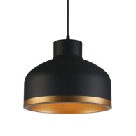 Visilica GOLDI E27 IP20, crno-zlatna