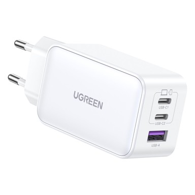 UGREEN Punjač Nexode, bijeli, USB-A, 2xUSB-C, 65W Fast Charger