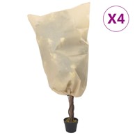 Navlaka za biljke s vezicom, flis, 4 kom, 70 g/m², 0,8x1,2 m