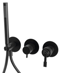 SAPHO Ugradbena tuš/kada miješalica Versi, ručni tuš, 2 izlaza, crna mat