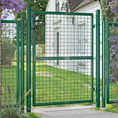 SONGMICS Vrtna vrata 106x125 cm, zelena