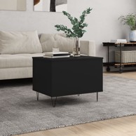 Stolić za kavu crni 60 x 44,5 x 45 cm od konstruiranog drva