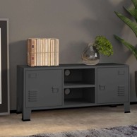 Industrijski TV ormarić 105x35x42 cm metalni, antracit