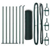 Šesterokutna ograda, 0.4x10 m, čelik, zelena